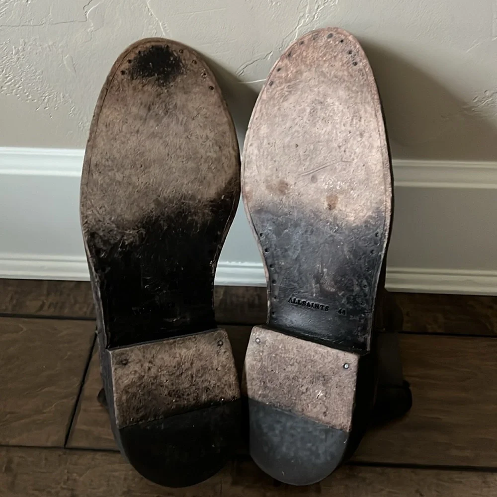AllSaints Black Chelsea Boots